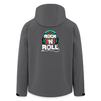 Cool Headset Lustig Spruch - Recycelte Männer Softshell-Jacke von Stanley/Stella - Anthrazit - Hinten - AI Model Male 185 light (185cm)