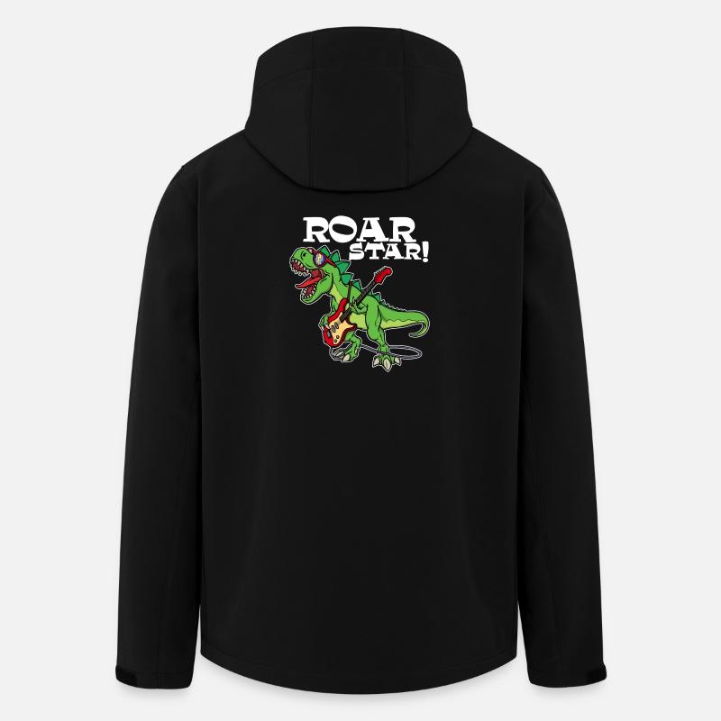 Funny Animal Cool Dinosaur Saying - Men’s Recycled Softshell Jacket by Stanley/Stella - black
