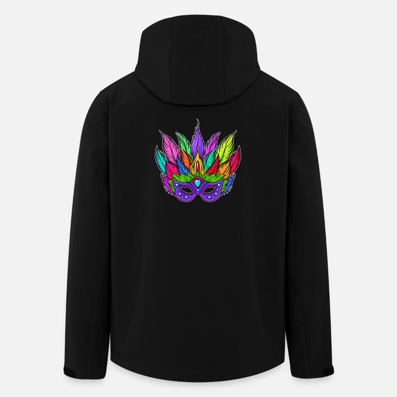 Masken Karneval Fasching - Recycelte Männer Softshell-Jacke von Stanley/Stella - Schwarz