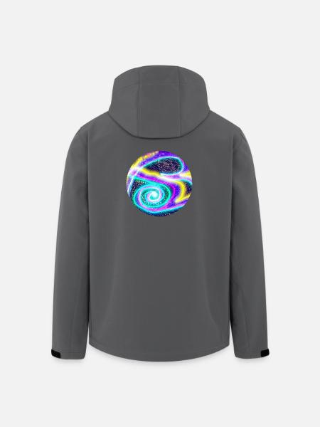 Nordlichter - Recycelte Männer Softshell-Jacke von Stanley/Stella - Schwarz