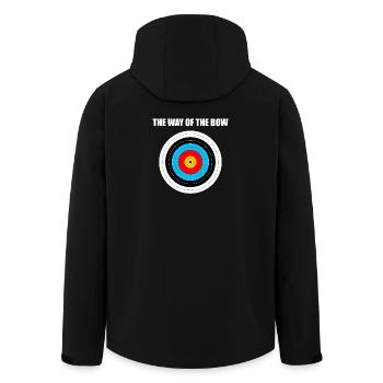 Cute Bow Hunting - Archery Target - Veste softshell homme en polyester recyclé Stanley/Stella - noir - Dos - AI Model Male 185 light (185cm)