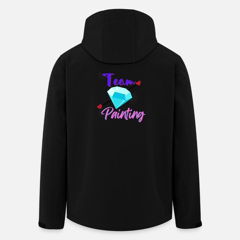 Team Diamond Painting - Veste softshell homme en polyester recyclé Stanley/Stella - noir