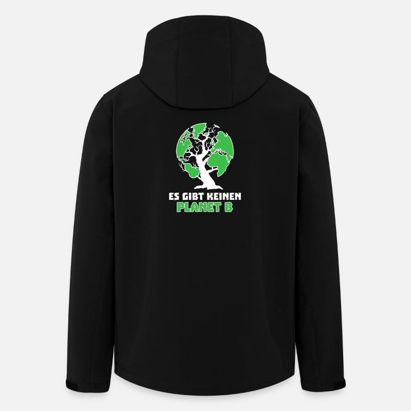 Baum Mutter Erde Planet Umwelt Statement - Recycelte Männer Softshell-Jacke von Stanley/Stella - Schwarz