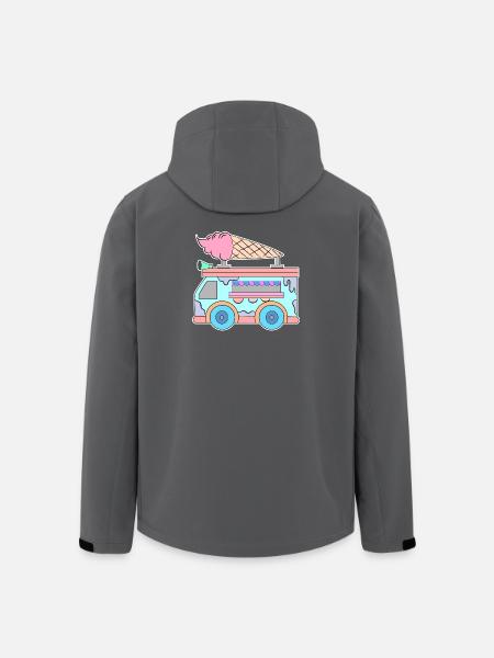 Kids Eiscreme - Recycelte Männer Softshell-Jacke von Stanley/Stella - Schwarz