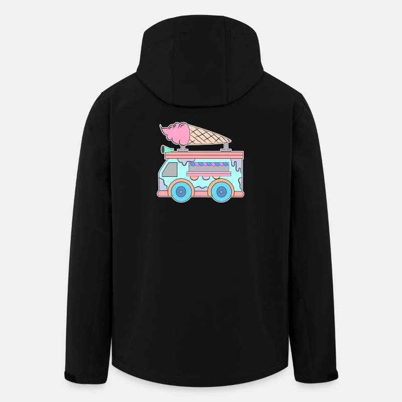 Kids Ice Cream - Men’s Recycled Softshell Jacket by Stanley/Stella - black