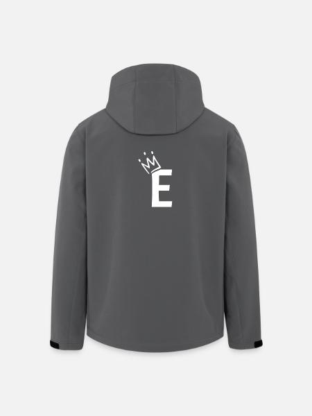 Letter E with crown - Men’s Recycled Softshell Jacket by Stanley/Stella - black
