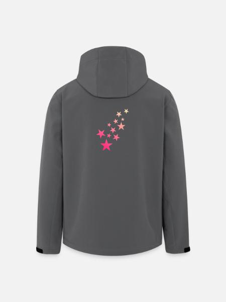 Star Star Pattern Ciel étoilé - Veste softshell homme en polyester recyclé Stanley/Stella - noir