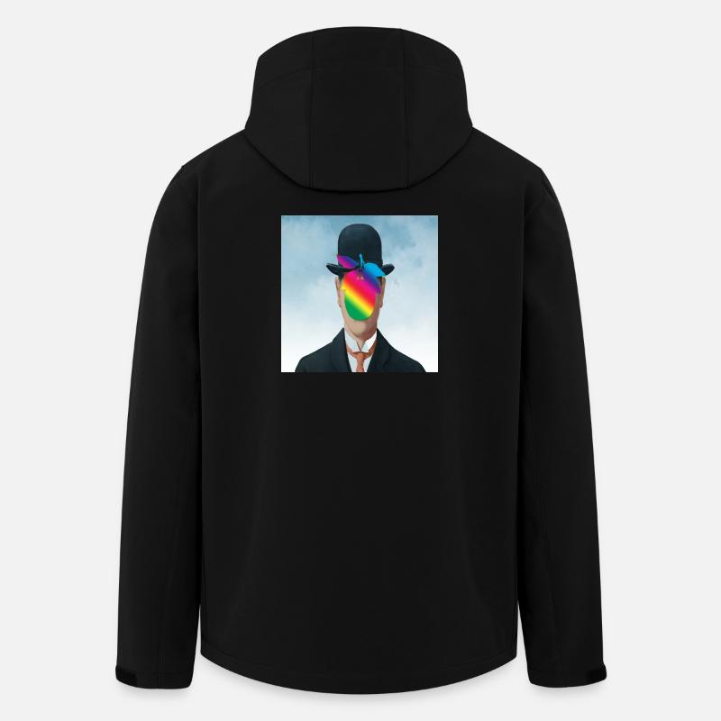 Arc-en-ciel Apple-Man - Veste softshell homme en polyester recyclé Stanley/Stella - noir