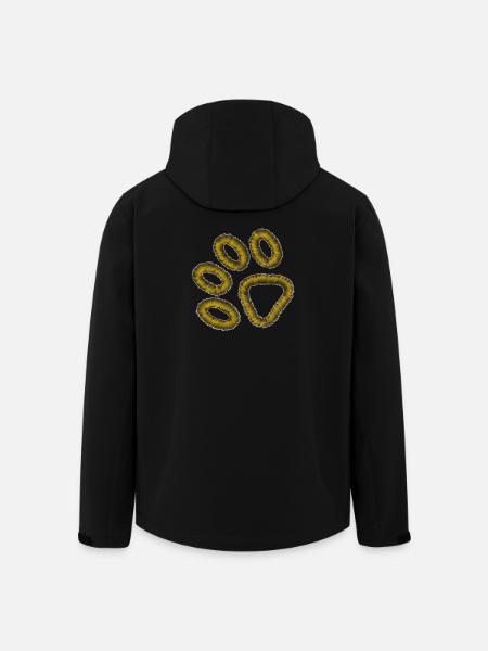 golden tiger paw - Men’s Recycled Softshell Jacket by Stanley/Stella - black