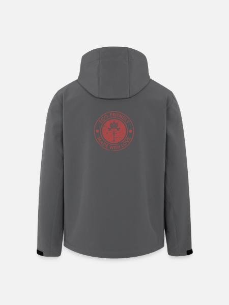 Eco-Friendly Tree Emblem Design - Men’s Recycled Softshell Jacket by Stanley/Stella - black