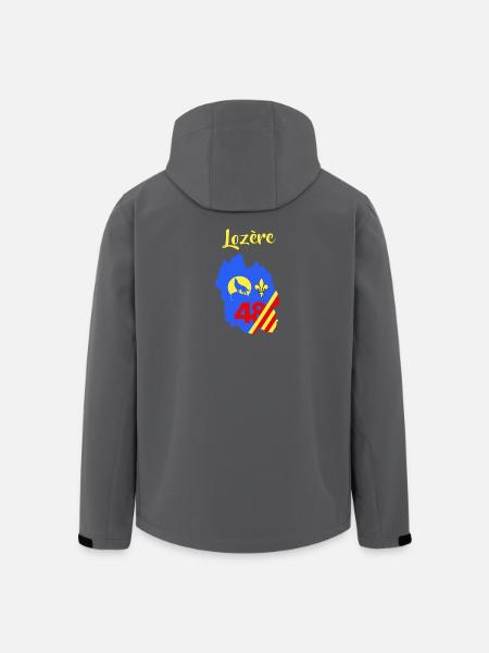 Lozère - Veste softshell homme en polyester recyclé Stanley/Stella - noir