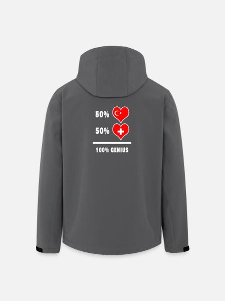 Switzerland and Turkey Genius / present - Men’s Recycled Softshell Jacket by Stanley/Stella - black