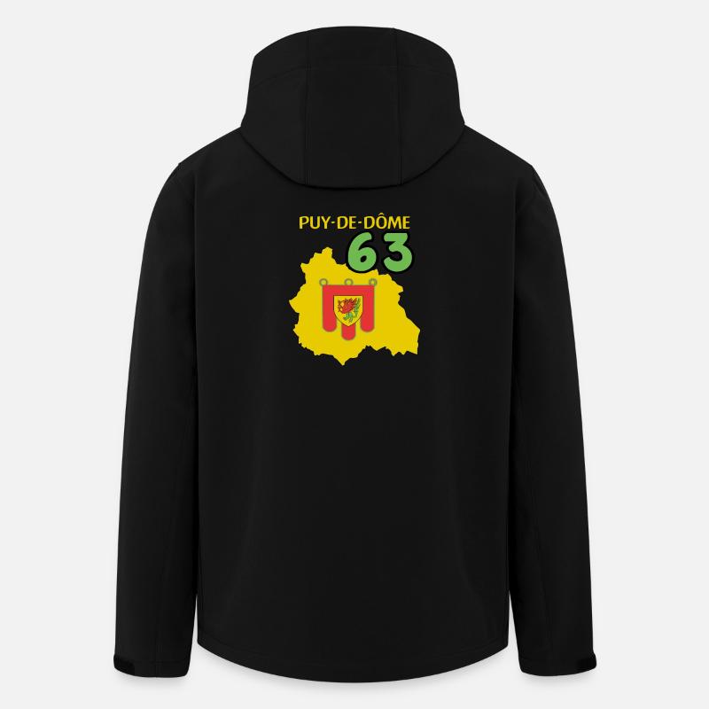 Puy de Dôme - Veste softshell homme en polyester recyclé Stanley/Stella - noir