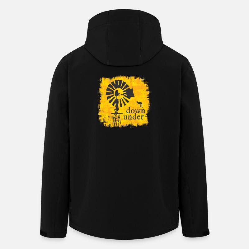 Australie - Veste softshell homme en polyester recyclé Stanley/Stella - noir