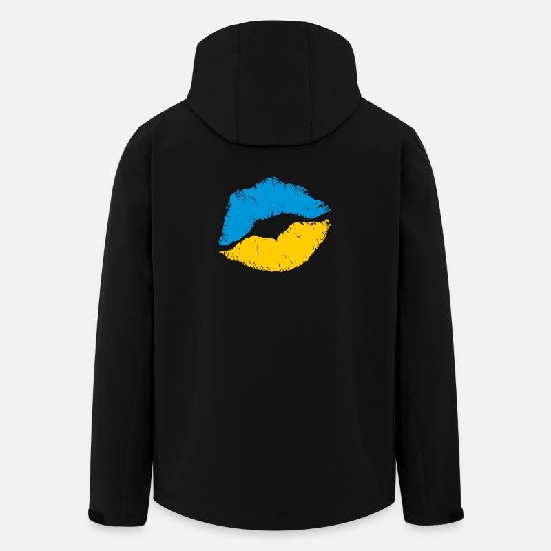 SAVE UKRAINE Ukrainian flag - Men’s Recycled Softshell Jacket by Stanley/Stella - black