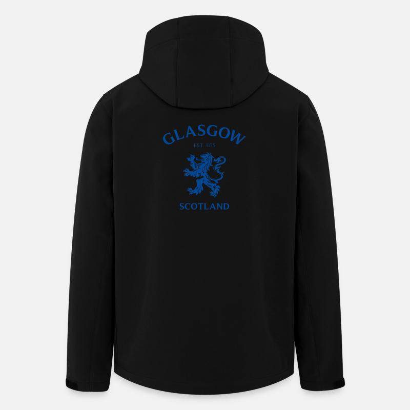 GLASGOW Schottland Scotland - Recycelte Männer Softshell-Jacke von Stanley/Stella - Schwarz