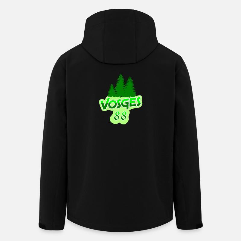 Vosges - Recycelte Männer Softshell-Jacke von Stanley/Stella - Schwarz