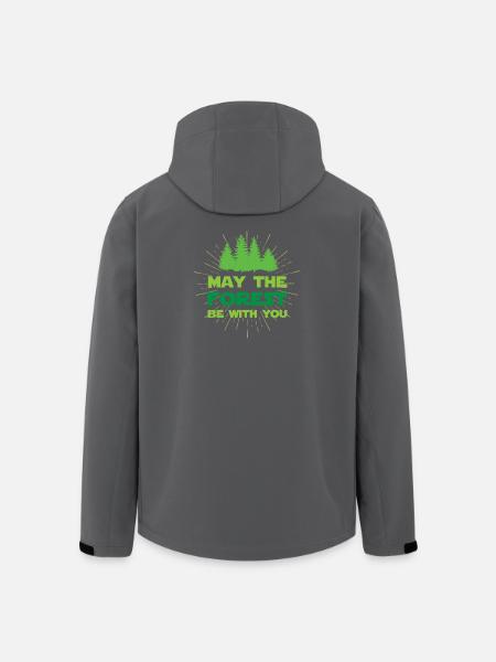 May The Forest Be With You - Men’s Recycled Softshell Jacket by Stanley/Stella - black