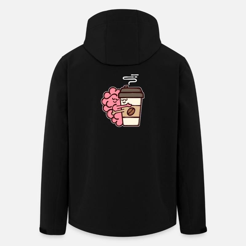 Kaffee Trinken Kaffeebohnen Kaffeeliebhaber - Recycelte Männer Softshell-Jacke von Stanley/Stella - Schwarz