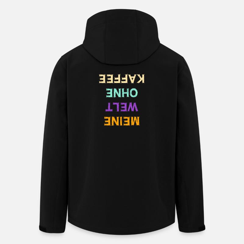 Kaffeeliebhaber Lustig Koffein Kaffee Statement - Recycelte Männer Softshell-Jacke von Stanley/Stella - Schwarz