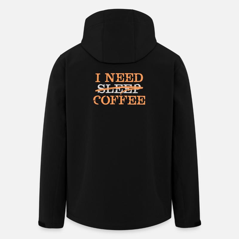 Coffee Lovers Statement Koffee Coffee Fatigue - Men’s Recycled Softshell Jacket by Stanley/Stella - black
