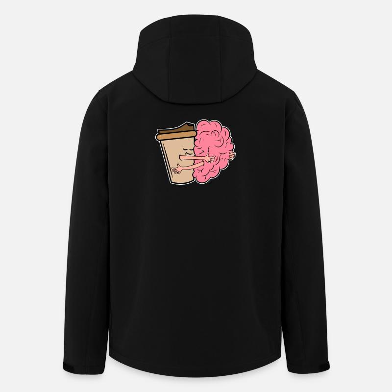 Kaffee Trinken Kaffeeliebhaber Kaffeetrinker - Recycelte Männer Softshell-Jacke von Stanley/Stella - Schwarz