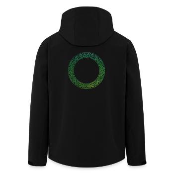 Celtic Knot - Men’s Recycled Softshell Jacket by Stanley/Stella - black - Back - AI Model Male 185 light (185cm)