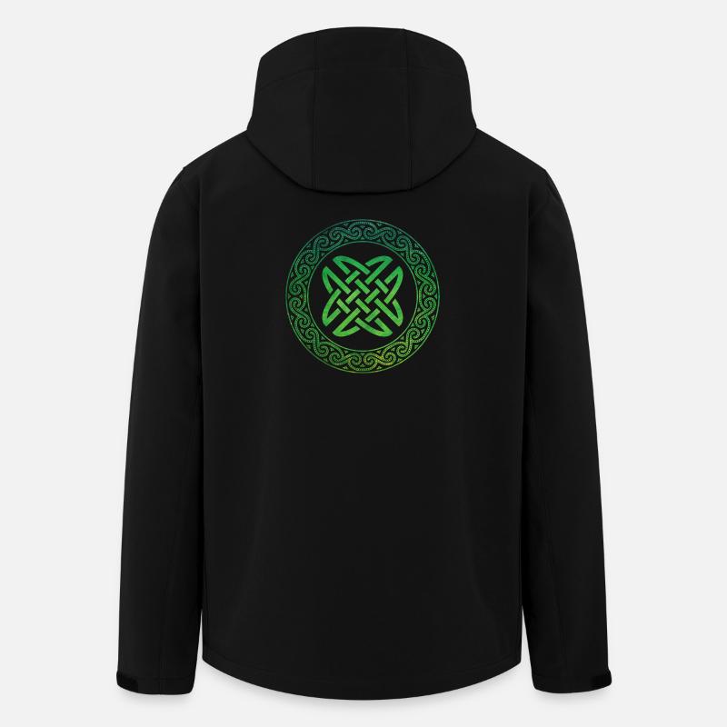 Celtic Knot - Recycelte Männer Softshell-Jacke von Stanley/Stella - Schwarz