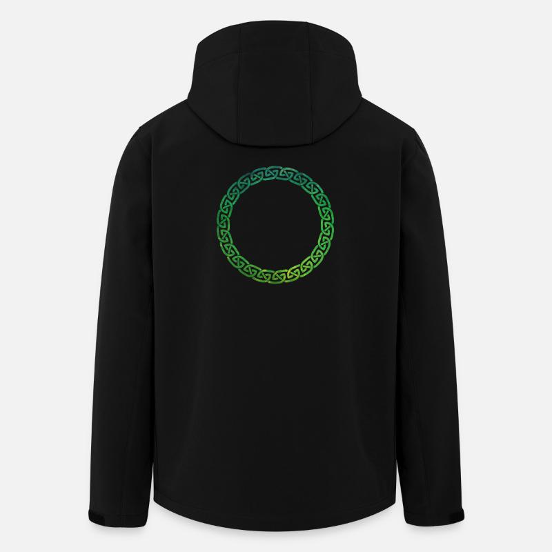 Celtic Knot - Recycelte Männer Softshell-Jacke von Stanley/Stella - Schwarz