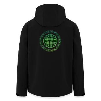 Celtic Knot - Recycelte Männer Softshell-Jacke von Stanley/Stella - Schwarz - Hinten - AI Model Male 185 light (185cm)