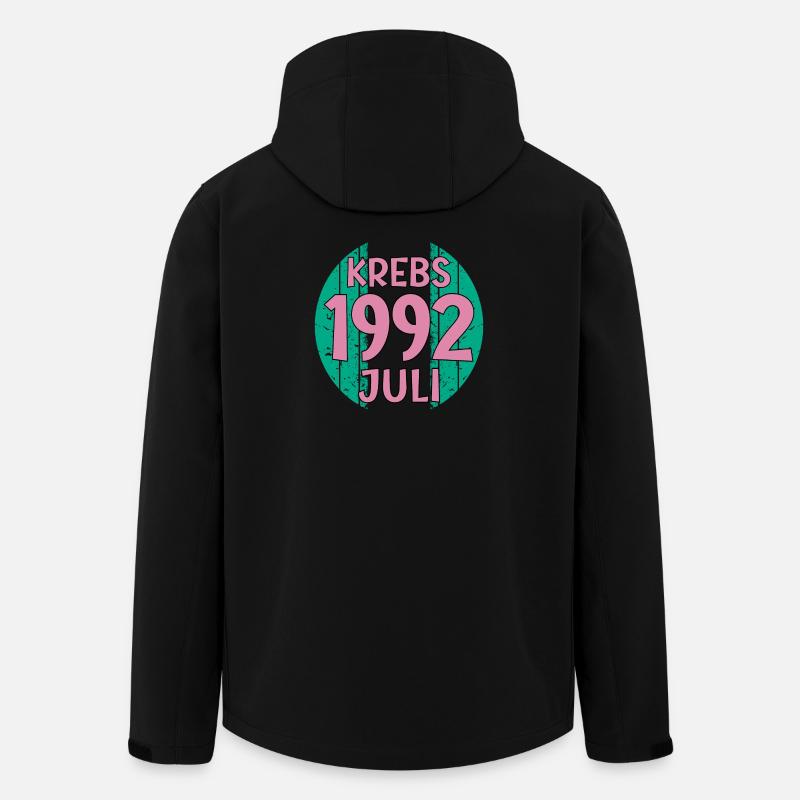 Sternzeichen Krebs Juli 1992 - Recycelte Männer Softshell-Jacke von Stanley/Stella - Schwarz