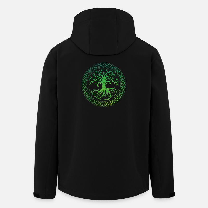 Celtic Tree of Life - Recycelte Männer Softshell-Jacke von Stanley/Stella - Schwarz