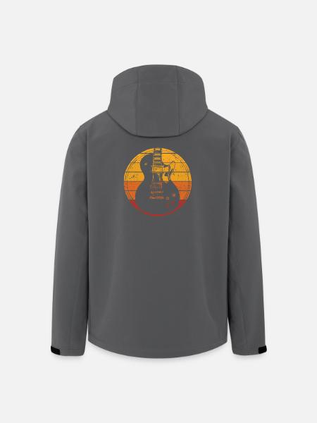 Electric Guitar - Men’s Recycled Softshell Jacket by Stanley/Stella - black