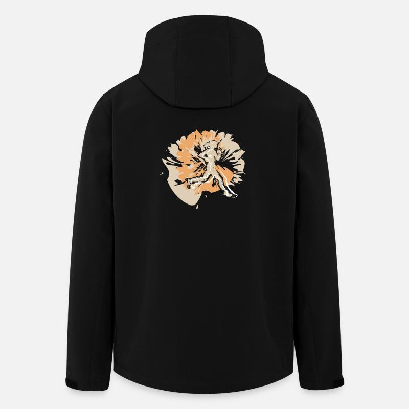 Coureur au marathon - Veste softshell homme en polyester recyclé Stanley/Stella - noir