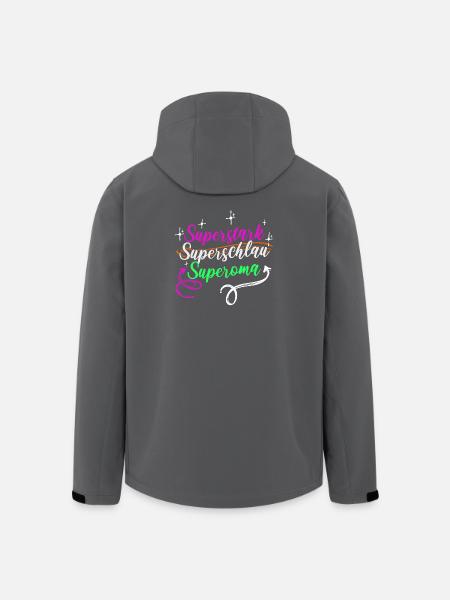 Superoma Spruch Großmutter Oma Rentnerin - Recycelte Männer Softshell-Jacke von Stanley/Stella - Schwarz