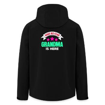Lieblingsoma Oma Großmutter Pensionistin Statement - Recycelte Männer Softshell-Jacke von Stanley/Stella - Schwarz - Hinten - AI Model Male 185 light (185cm)