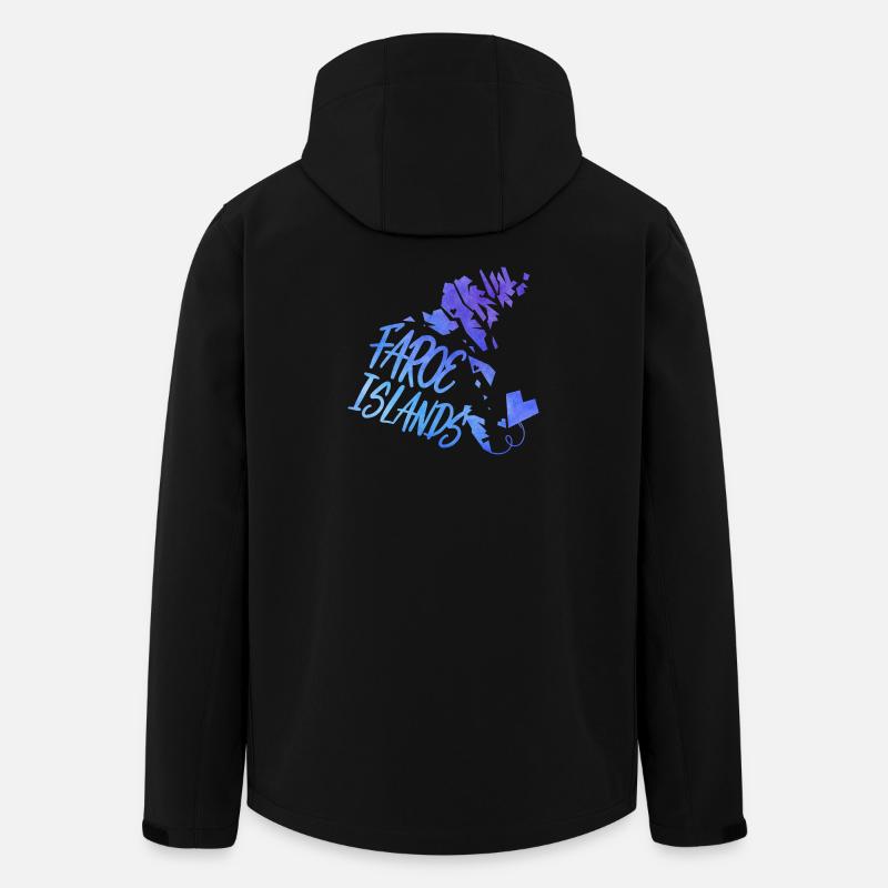 Féroé (îles) - Veste softshell homme en polyester recyclé Stanley/Stella - noir