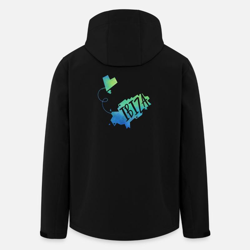 Ibiza - Recycelte Männer Softshell-Jacke von Stanley/Stella - Schwarz