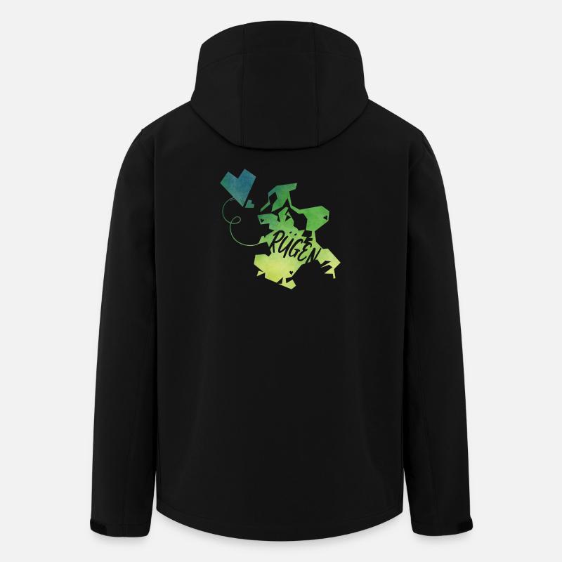 Réprimander - Veste softshell homme en polyester recyclé Stanley/Stella - noir