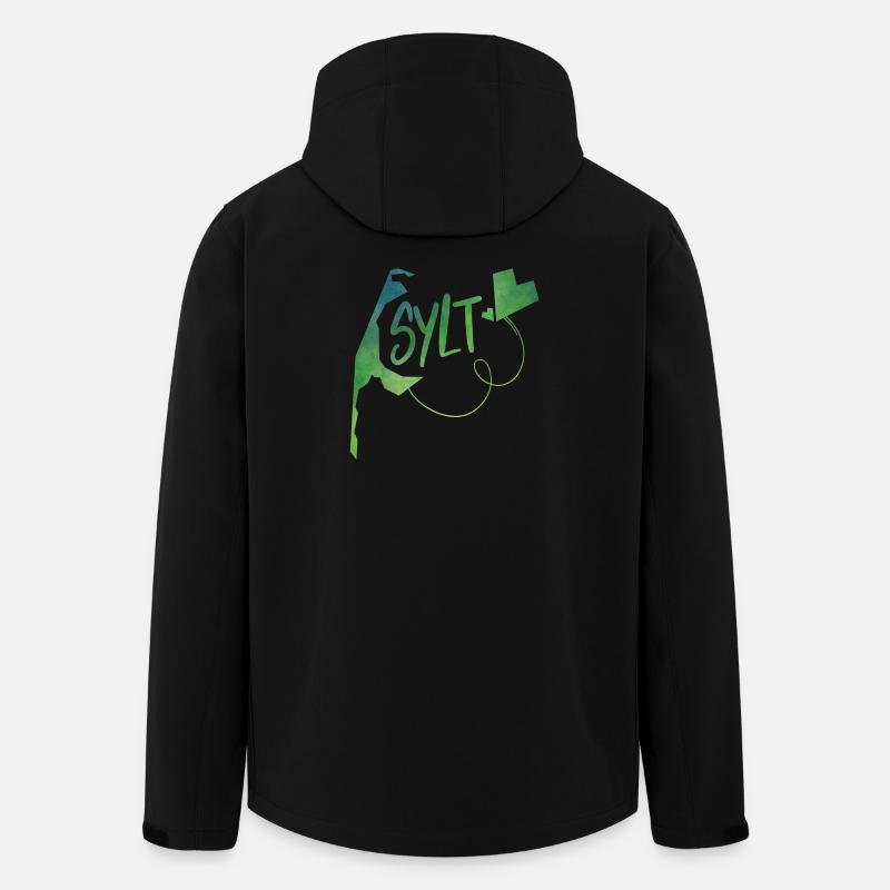 Sylt - Veste softshell homme en polyester recyclé Stanley/Stella - noir