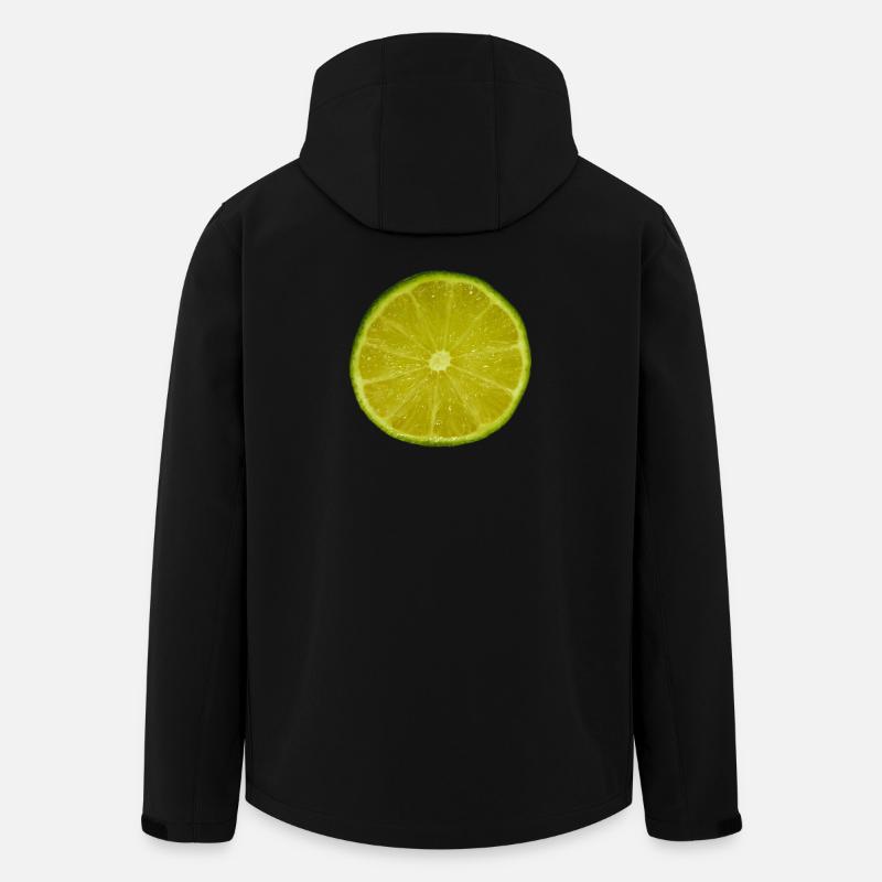 Lime Slice - Men’s Recycled Softshell Jacket by Stanley/Stella - black