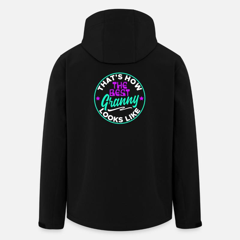 Cool Statement Beste Oma Enkelkind Großmutter - Recycelte Männer Softshell-Jacke von Stanley/Stella - Schwarz
