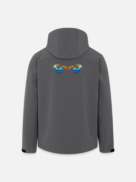 Icelandic Horses Horses Gallop Horse love Horse fan - Men’s Recycled Softshell Jacket by Stanley/Stella - black
