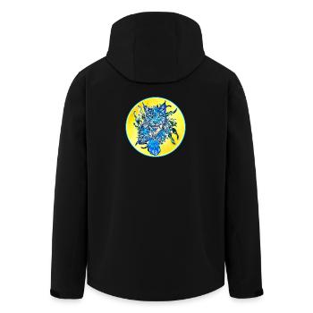 Chat lynx en liberté un chat sauvage - Veste softshell homme en polyester recyclé Stanley/Stella - noir - Dos - AI Model Male 185 light (185cm)