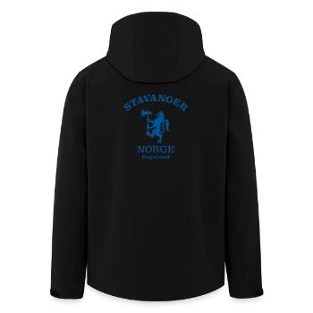 STAVANGER Norwegen Norvège Norge - Veste softshell homme en polyester recyclé Stanley/Stella - noir - Dos - AI Model Male 185 light (185cm)