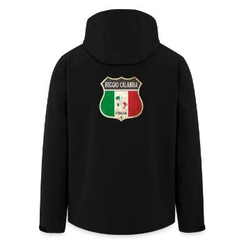 Reggio Calabre Italie Armoiries Drapeaux Design - Veste softshell homme en polyester recyclé Stanley/Stella - noir - Dos - AI Model Male 185 light (185cm)