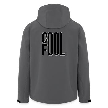 COOL FOOL SPORTS LINEART NOIR - Veste softshell homme en polyester recyclé Stanley/Stella - charbon - Dos - AI Model Male 185 light (185cm)