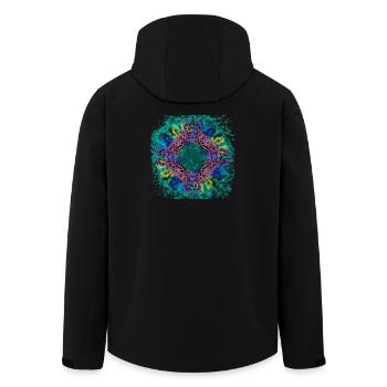 Mandala moderne 1 - Veste softshell homme en polyester recyclé Stanley/Stella - noir - Dos - AI Model Male 185 light (185cm)