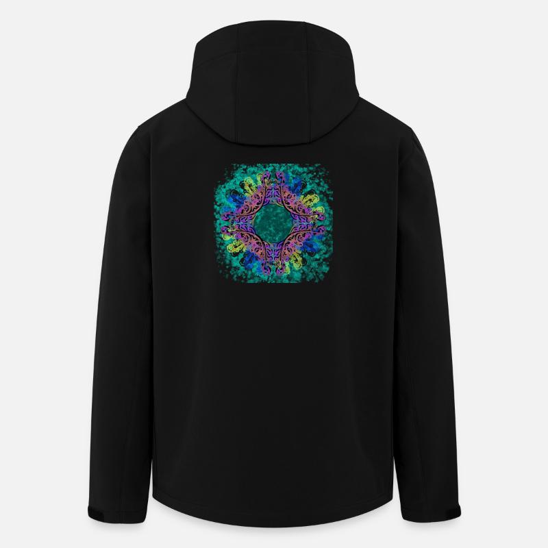 Modernes Mandala 1 - Recycelte Männer Softshell-Jacke von Stanley/Stella - Schwarz