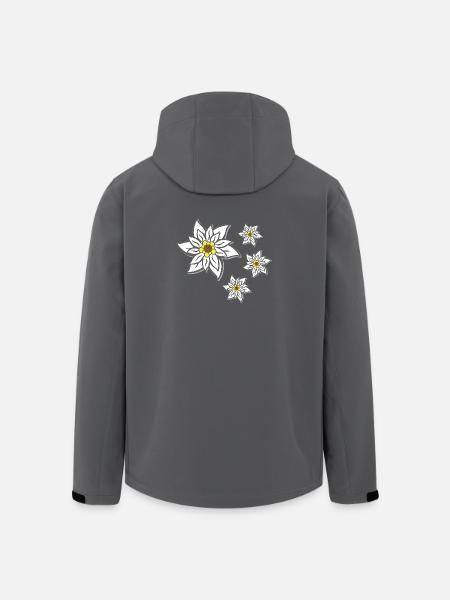 volksfeste frau, traditionelles blumenmuster - Recycelte Männer Softshell-Jacke von Stanley/Stella - Schwarz